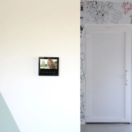 Chacon CHA5411478348641 Videoteléfono 2 timbres Pantalla 7 Pulgadas Ultra Delgado Negro