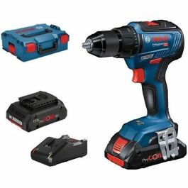 Bosch Professional GSR 18V-55 Taladro Atornillador Inalámbrico Motor Sin Escobillas 18V 55 Nm con 2 Baterías 4.0Ah ProCORE y L-BOXX