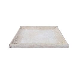 DKD Home Decor Decoración Pared Scandi MDF Blanco 80 x 80 x 5 cm