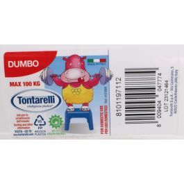 Tontarelli Taburete Dumbo Blanco 29 cm x 21 cm x 18 cm (6 Unidades)