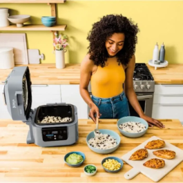 Ninja ON400EU Freidora sin aceite 10 en 1, Olla rápida, Air Fryer, Multicooker, 5,7 L