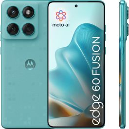 Motorola edge 60 fusion 256GB 8GB RAM 5G 6.67" P-OLED 120Hz 50MP Cámara 5200mAh IP68 Turquesa