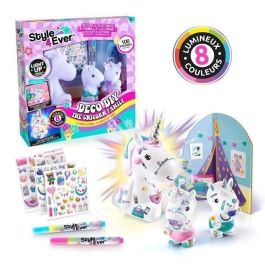Canal Toys OFG 287 - Figuras de la Familia Unicornio, Mamá Luminosa y Dos Bebés para Decorar