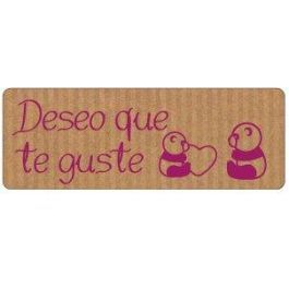 Etiquetas Regalo Adh. Rollo 300 Uds. 50X18 Deseo Que Te Guste Kraft Panda Precio: 9.5000004. SKU: B17KVRXMEG