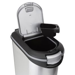 CURVER Recipiente de comida seca 20kg - Aspecto de metal - Gris CURVER Recipiente de comida seca 20kg - Aspecto de metal - Gris