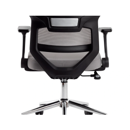 Q-connect Silla de Oficina Lucca Malla Base Metálica Premium Color Negro Gris