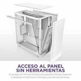 Caja Semitorre ATX NZXT H7 Flow RGB Midi Blanco