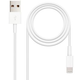 Cable Lightning NANOCABLE 10.10.0402 (1 m) Blanco 2 m (1 unidad) Precio: 4.79000038. SKU: S0225073