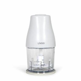 Livoo LIV1713288761908 Picadora 300 ml, 400 W, 1 velocidad, función turbo, 2 cuchillas acero inoxidable, Blanco Precio: 32.49999984. SKU: B18QXM7ZRK