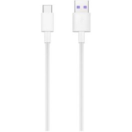 Huawei AP71 / HL-1289 Cable de Carga Rápida y Datos Tipo-C USB-A a USB-C de 1m, Blanco - BULK