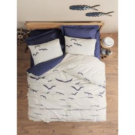 Juego de cama - 1 funda nórdica 220x240 cm + 2 fundas de almohada 60x60 cm - 100% algodón - Azul Precio: 53.18192. SKU: B13HDWPEZA