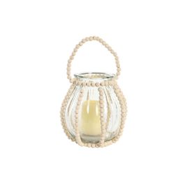 Portavela Colonial DKD Home Decor Transparente Marron Claro 22 x 22 x 22 cm Portavela Colonial DKD Home Decor Transparente Marron Claro 22 x 22 x 22 cm