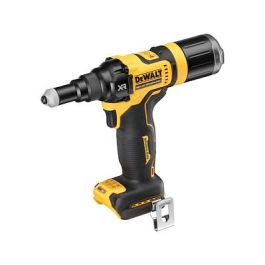 DeWALT DCF403NT-XJ Pistola de Remaches a Batería 18V, para Aluminio y Acero Inoxidable (2.4, 3.2, 4, 4.8 mm), 10000 kN, Incluye Funda, Negro/Amarillo