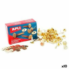 Encuadernadores metálicos Apli Dorado 25 mm 100 Piezas (10 Unidades) Precio: 42.50000007. SKU: B1JJC5BMK8