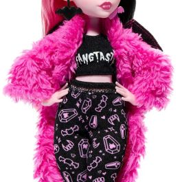 Monster High Muñeca Clawdeen Wolf Fiesta Pijamas Hky66 Mattel Muñeca con Mascota Incluida para Niños +4 Años
