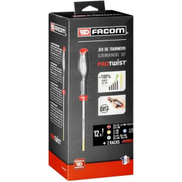 FACOM AT.J12R1PB Juego de 12 destornilladores PROTWIST + 2 estantes de almacenamiento