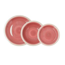 Quid Vajilla Cerámica Calypso 18 Piezas para 6 Personas Rojo | Apta para Microondas y Lavavajillas Precio: 34.98999955. SKU: B1J8KG2KG5