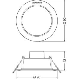 [LVE-4058075702929] Downlight LED LEDVANCE   4W 400Lm 6500K 100º IP44