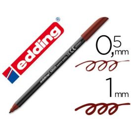 Rotulador Edding Punta Fibra 1200 Marron Oscuro N. 18 Punta Redonda 0.5 mm 5 unidades Precio: 4.2350000242. SKU: B1KLCHEB2Z