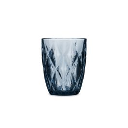 Quid Vaso Bajo Vidrio Maia 28 cL (24 Unidades) Azul con Relieve