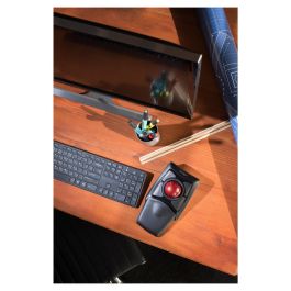 Kensington Expert Mouse Wireless Trackball - Trackball Inalámbrico Bluetooth/RF, 400 DPI, Diseño Ambidiestro, Negro para Oficina