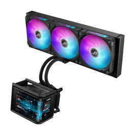 ASUS ROG 90RC0151-B0EAY0 Refrigeración Líquida AIO Ryuo IV SLC 360 ARGB, 3x 12cm, Sockets LGA 1700/AM4/AM5, Negro