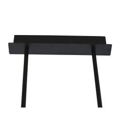 DKD Home Decor Lámpara Techo Moderna Negra y Marrón Metal y Madera 18 x 164 x 104 cm