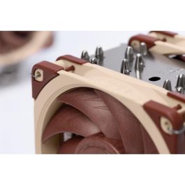 NOCTUA NH-U12A Enfriador de Procesador, 2 Ventiladores 12cm, 450-2000 RPM, 102.1 m³/h, Beige/Marrón/Plata