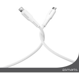 4smarts Cable USB-C a Lightning RapidCord PD 30W 1.5m Plata Blanco