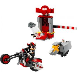 LEGO 76995 Huida de Shadow The Hedgehog Sonic - Set de Juguetes con Cámara de Estasis, RhinoBot y Moto, ideal para Niños +8 Años