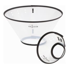 KVP Collar Isabelino Saf-T-Clear Transparente Ajustable para Perros 30-53 cm Profundidad 23 cm
