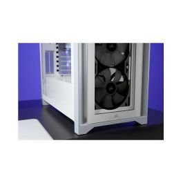Corsair 4000X RGB Torre Midi ATX Blanca para PC Gaming con Ventana de Cristal Templado