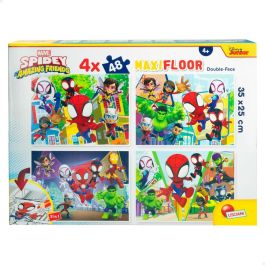 Set de 4 Puzzles Spidey 35 x 1,5 x 25 cm 48 Piezas (6 Unidades)