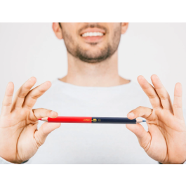 Liderpapel Lápices Jumbo Bicolor Rojo/Azul Madera Alta Calidad Mina Ultrarresistente