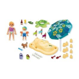 Playmobil 71906 Diversión Familiar en la Playa: Castillo de Arena, Figuras y Accesorios para Niños +4 Años