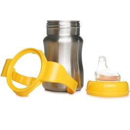 Vaso de aprendizaje - THERMOBABY - Acero inoxidable - 180 ml - Amarillo mango - Ergonómico y antigoteo Vaso de aprendizaje - THERMOBABY - Acero inoxidable - 180 ml - Amarillo mango - Ergonómico y antigoteo