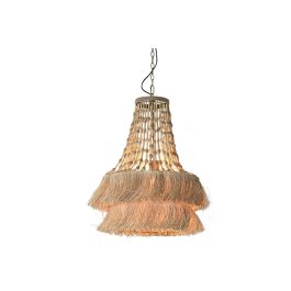 DKD Home Decor Lámpara Techo Balines Natural Yute Metal Flecos 50.5 x 148 x 50.5 cm Precio: 106.50000009. SKU: B1G6CBRNHT