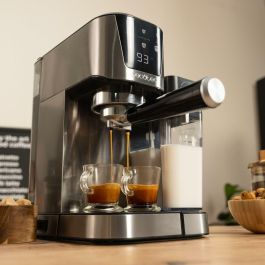 Cecotec Cafetera Express semiautomática Power Espresso 20 Cream 20 bar 1350 W negra