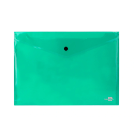 Liderpapel Carpeta Dossier Broche 34043 Polipropileno DIN A4 Verde Transparente Capacidad 50 Hojas