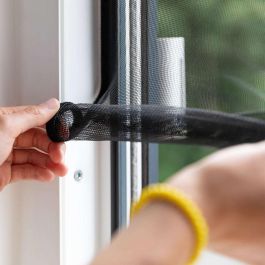 Schellenberg 70474 Mosquitera Easy Open 130 x 150 cm Antracita Poliéster Instalación sin Taladro