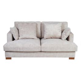 Sofá 2 Plazas Beige Tejido Salón 190 X 120 X 91 cm