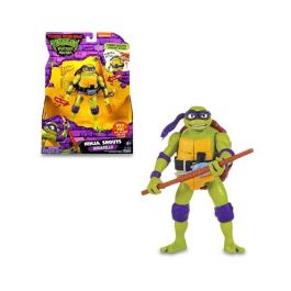 Famosa Figura Tortugas Ninja Deluxe Articulada con Sonidos de Batalla y Accesorios de Armas de Plástico 15cm - Modelos Surtidos - Edad 4+ Años