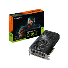 GIGABYTE GV-N506TWF2OC-8GD Tarjeta Gráfica NVIDIA GeForce RTX 5060 Ti WINDFORCE OC 8GB GDDR7 PCIe 5.0, 2587 MHz
