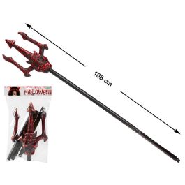Tridente Rojo con Calavera 108 cm Para Demonio o Diablo, Accesorio de Disfraz Brillante para Halloween Precio: 2.50000036. SKU: B16XFTM4CX