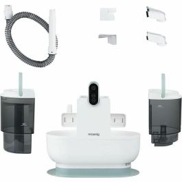 Hkoenig TWT88 Limpiador textil con agua caliente, 1600 ml, 290 ml/min, 1200 W, Blanco