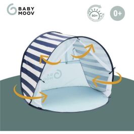 Babymoov Tienda Anti-UV SPF 50+ Mariniere con Mosquitera Integrada Pop-Up Ligera Repelente Agua y Bolsa Transporte