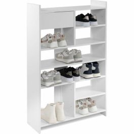 003773MACMUNSTER Zapatero MÜNSTER Blanco, capacidad 12 pares de zapatos, 71,5 x 25 x 109 cm 003773MACMUNSTER Zapatero MÜNSTER Blanco, capacidad 12 pares de zapatos, 71,5 x 25 x 109 cm