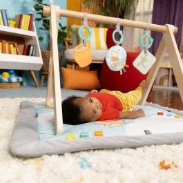Disney Baby Alfombra de Juego Winnie The Pooh - Érase una vez boca abajo - Arco de Actividades de Madera - Azul - Recién Nacidos y +
