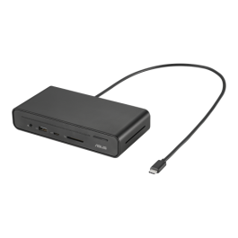 ASUS DC300 Dock USB-C Triple Pantalla con 90W Power Delivery, Lector SD, 2x USB 3.2 Gen2, HDMI 2.0, DP 1.4, Ethernet Gigabit