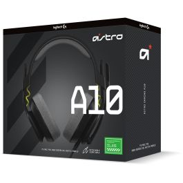 Logitech ASTRO Gaming A10 Gen 2 Auriculares gaming cableados con micrófono, jack 3.5 mm, Negros